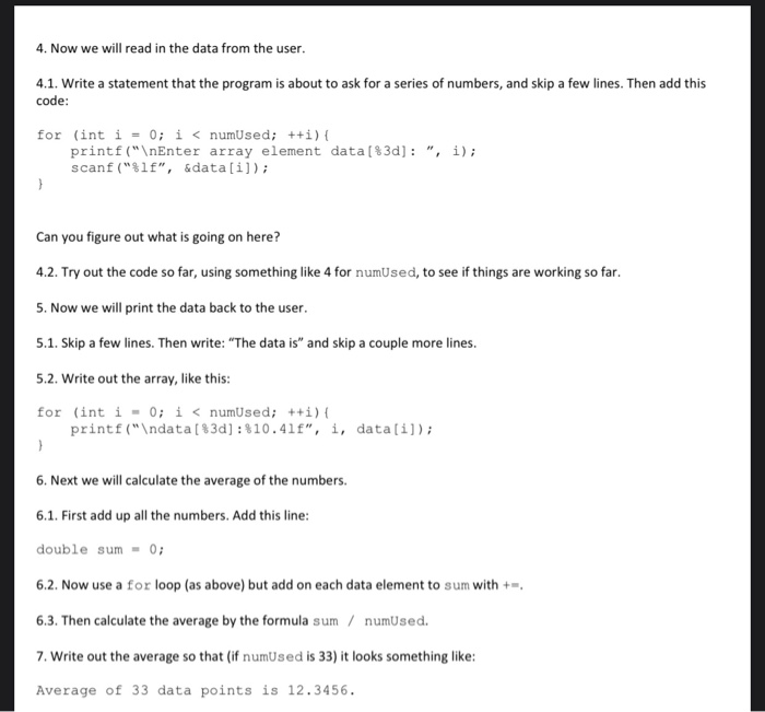 Solved Intro to Arrays. 1. Log on to your account. Make a | Chegg.com
