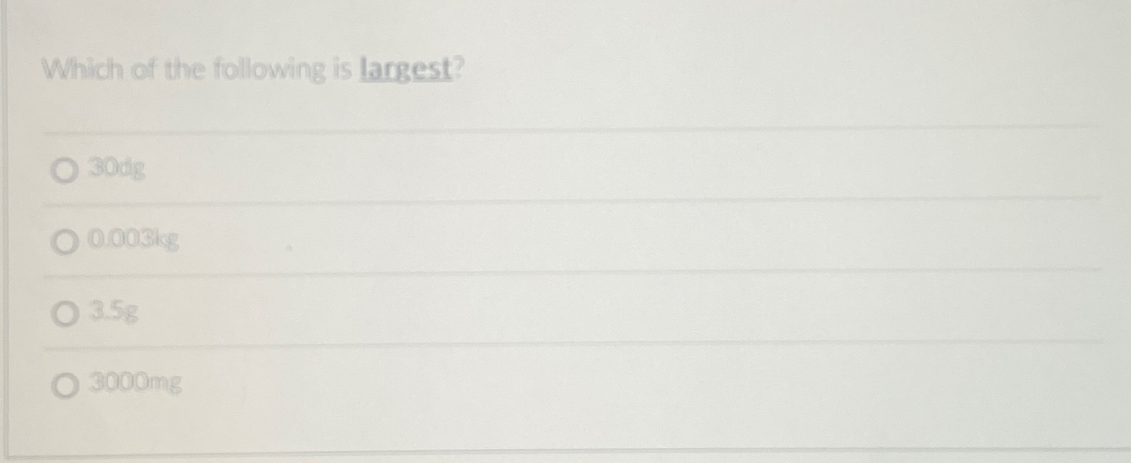 Solved Which of the following is | Chegg.com