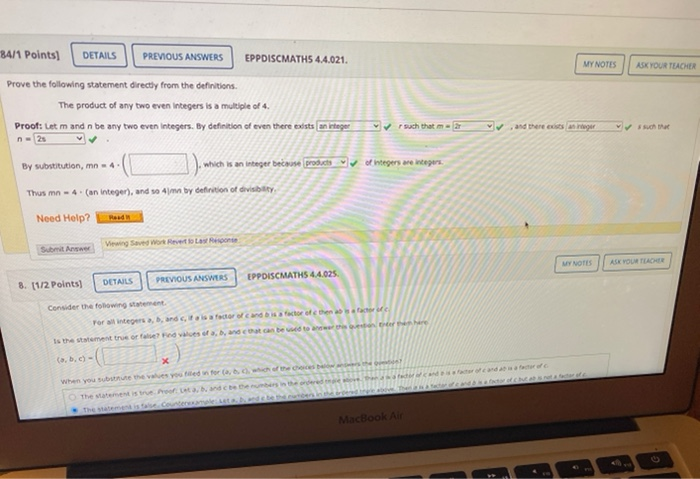 Solved B. (1/2 points) DETAILS PREVIOUS ANSWERS EPPDISCMATH5 | Chegg.com