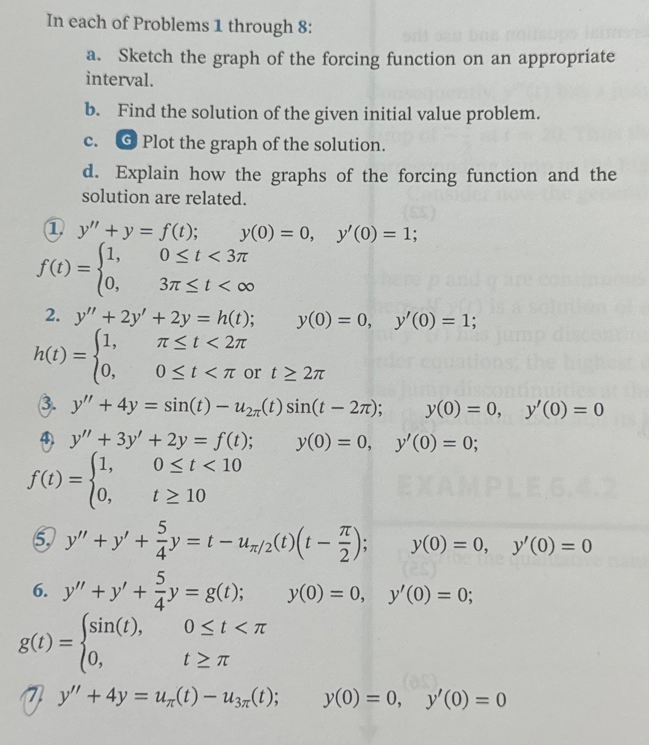 Solved In Each Of Problems 1 ﻿through 8:a. ﻿Sketch The Graph | Chegg.com