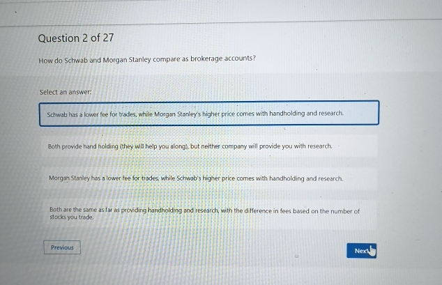 How Do Schwab And Morgan Stanley Compare As Brokerage Accounts