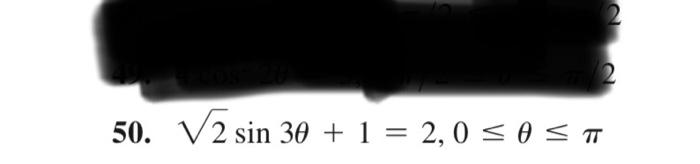 √2 sin 30 + 1 = 2,0 ≤ 0 ≤ π | Chegg.com