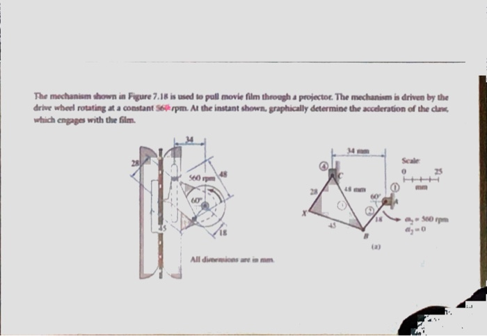 Solved The mechanism shown in Figure 7.18 is used to pull | Chegg.com