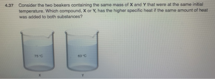 Solved 4.37 Consider the two beakers containing the same | Chegg.com