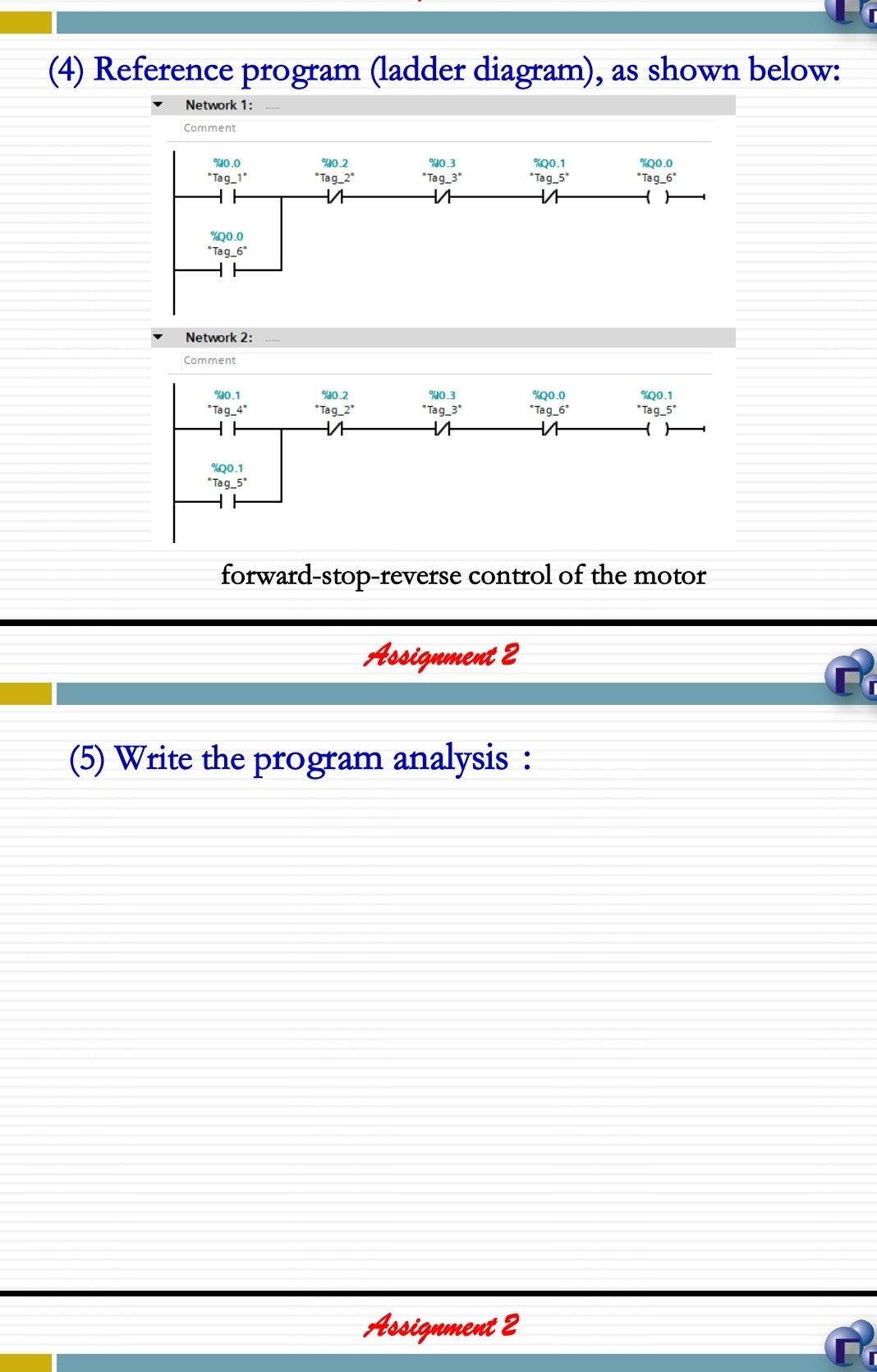 Solved 2. Forward and Reverse control of Motor (1) Control | Chegg.com