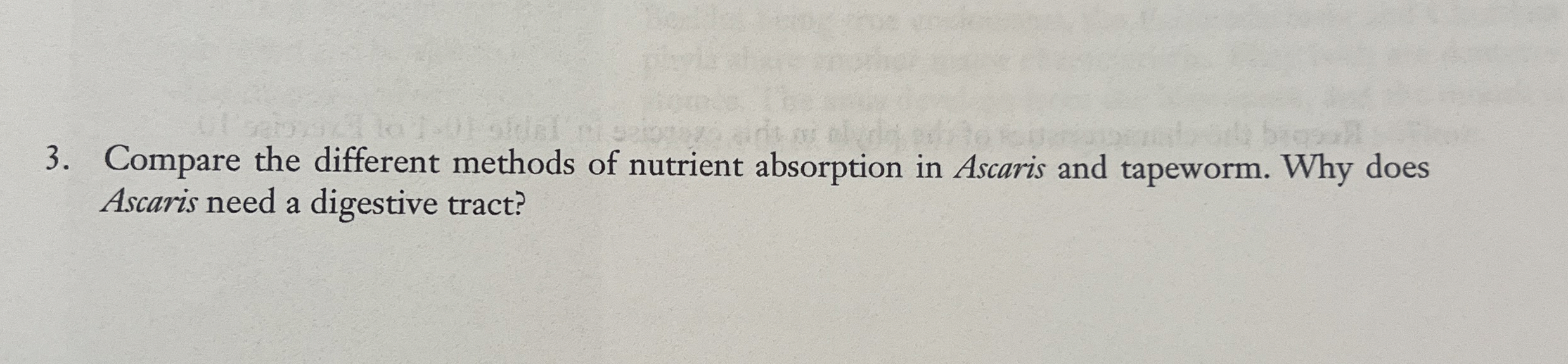 Compare the different methods of nutrient absorption