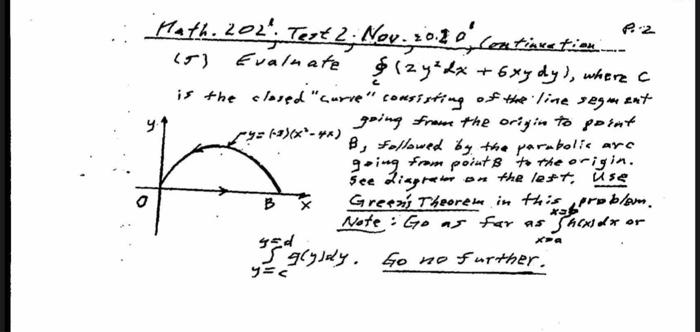 Solved Math 24 Test 2 Nov 2 6 Contraretien P Chegg Com