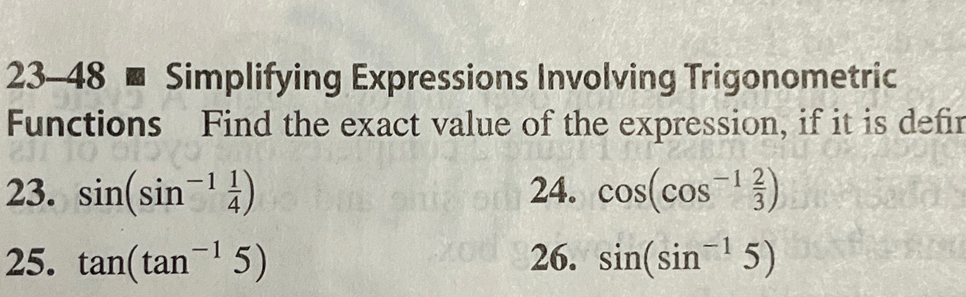 Solved 23-48 - ﻿Simplifying Expressions Involving | Chegg.com