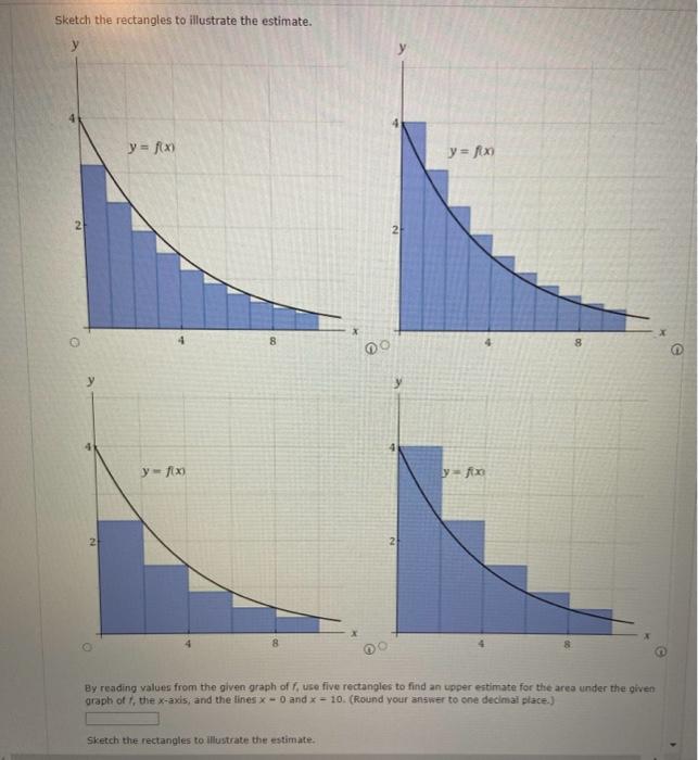 Solved Unless specifled, all approximating rectangles are | Chegg.com