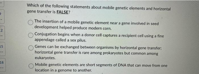 Solved Which of the following statements is NOT TRUE? DNA | Chegg.com