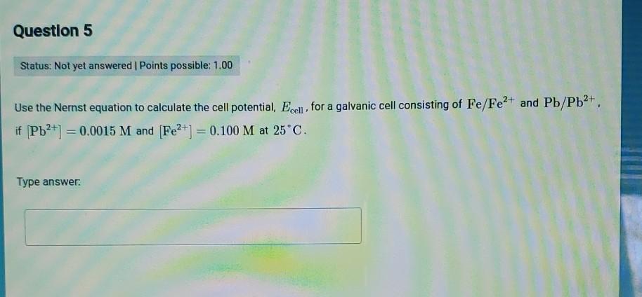 Solved Question 5 Status Not Yet Answered I Points Chegg Com