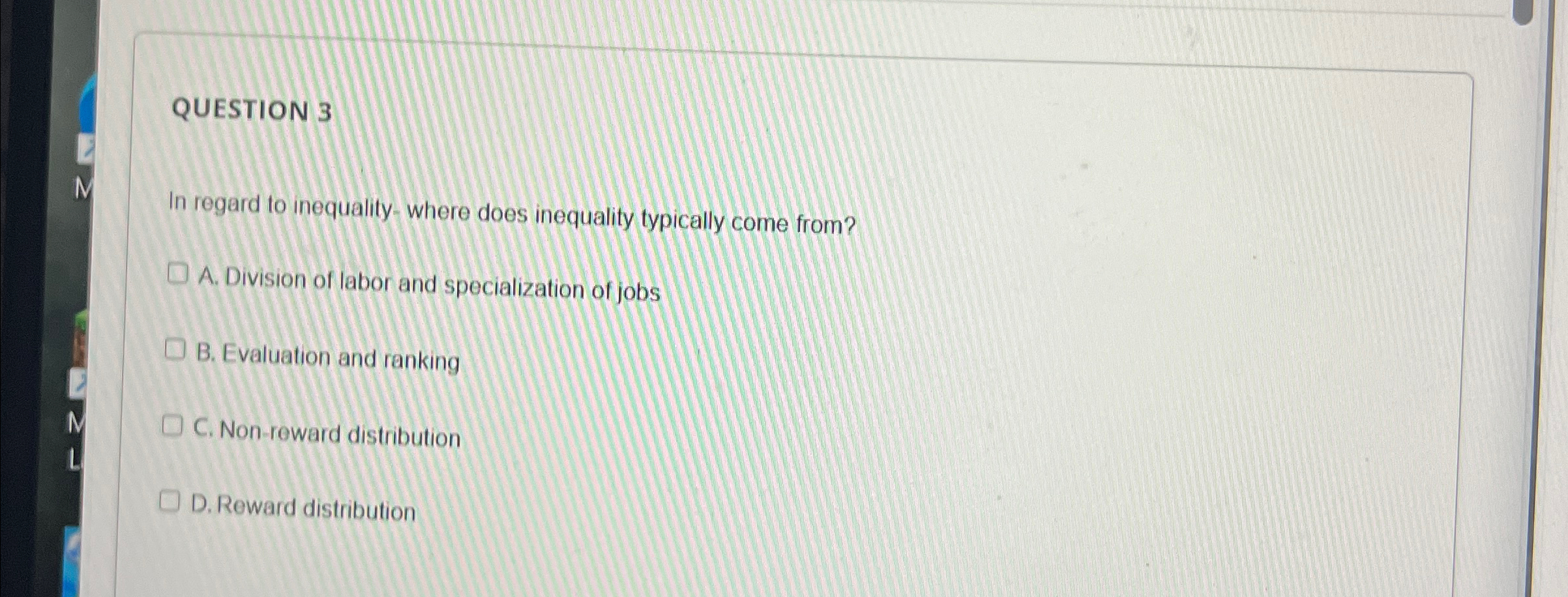 Solved QUESTION 3In regard to inequality-where does | Chegg.com