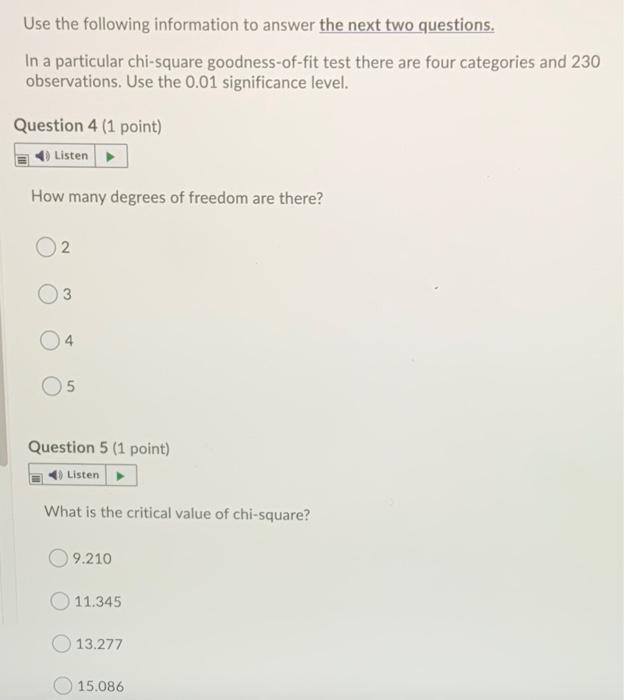 Solved Use the following information to answer the next two | Chegg.com