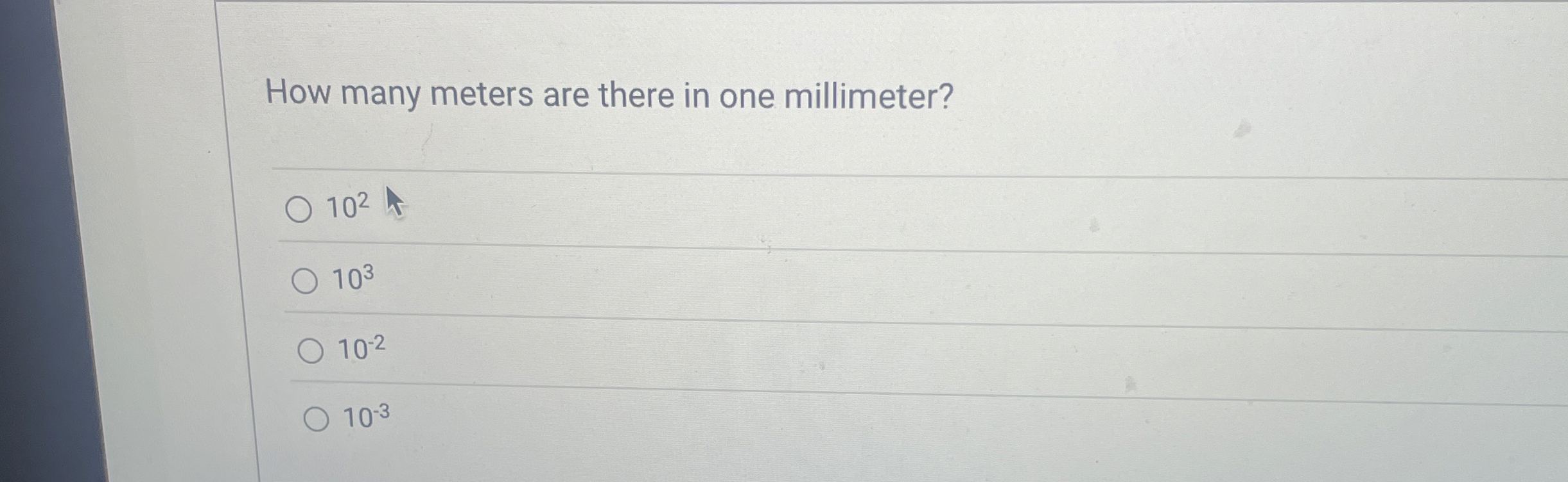 Solved How many meters are there in one