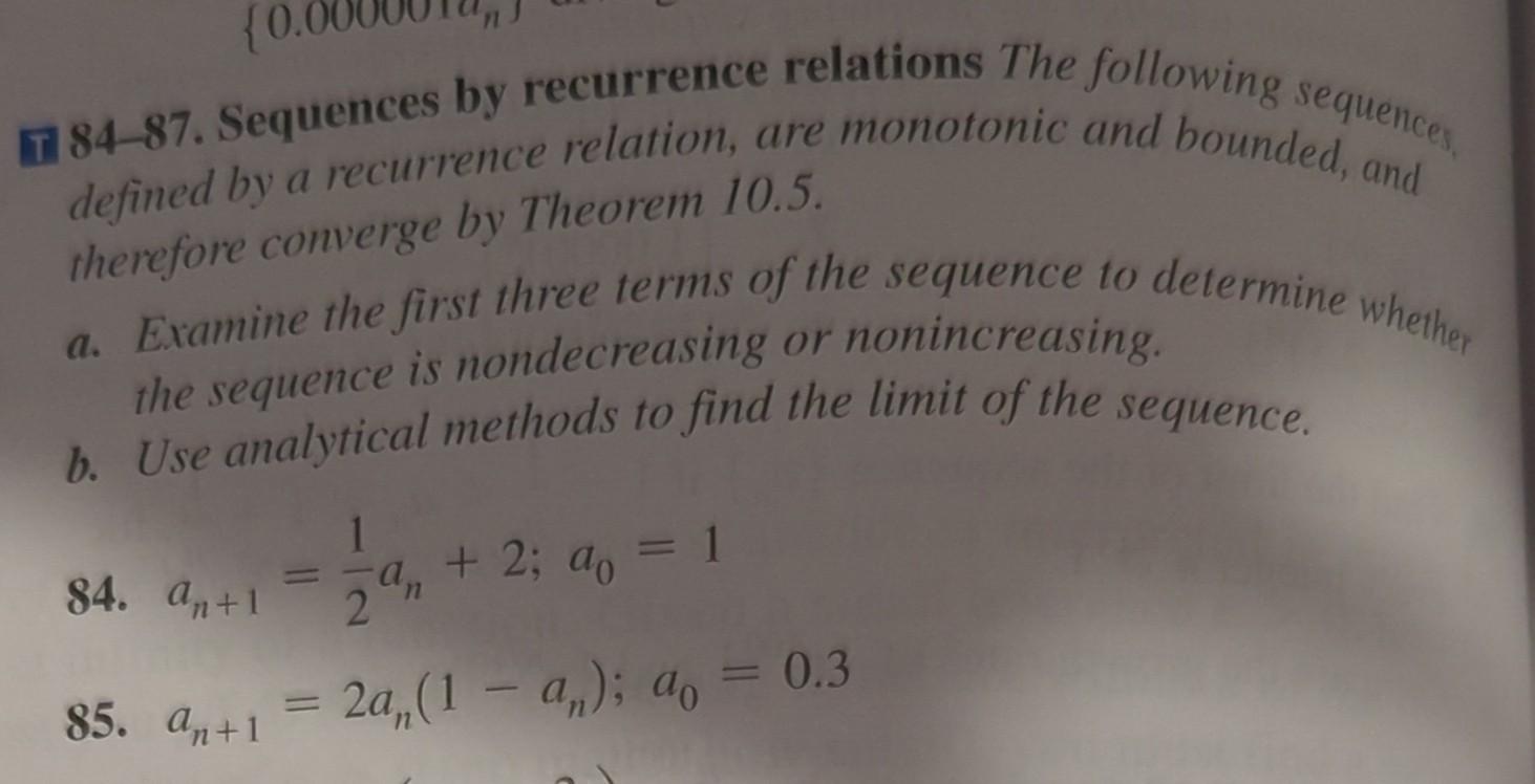 Solved 55-70. More Sequences Find The Limit Of The Following | Chegg.com