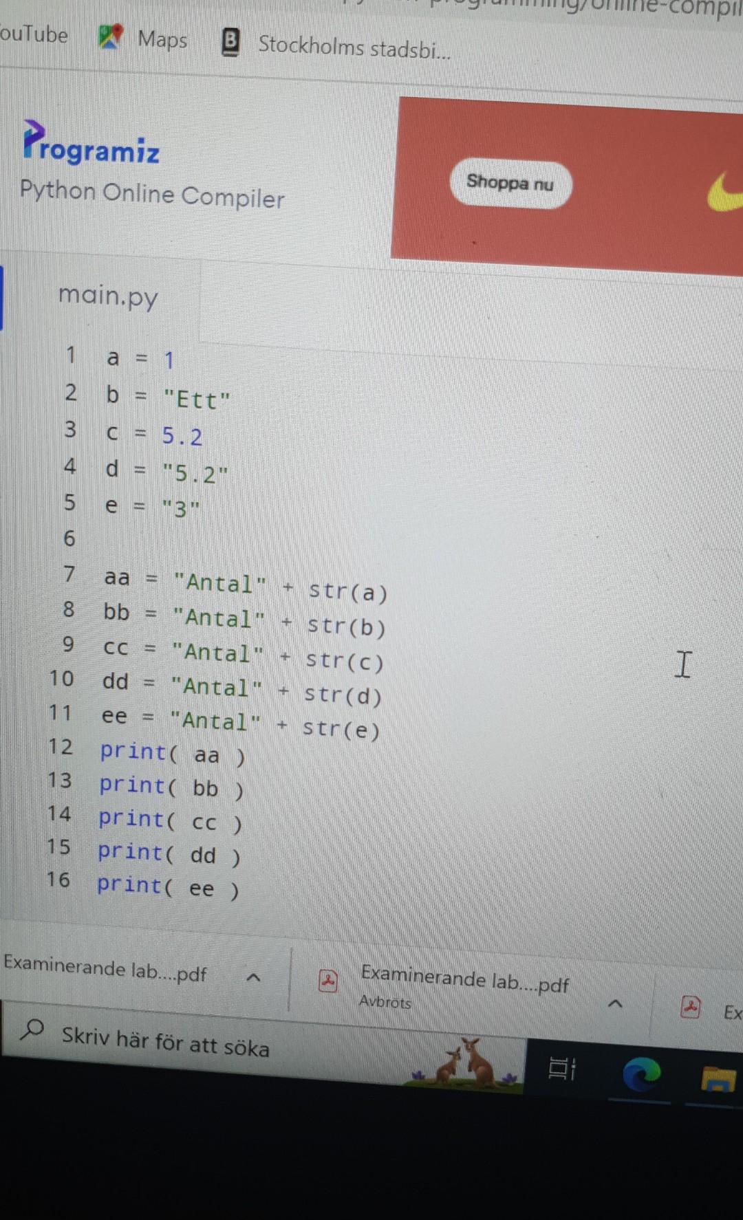 Solved Programiz Python Online Compiler main.py G L 1 #