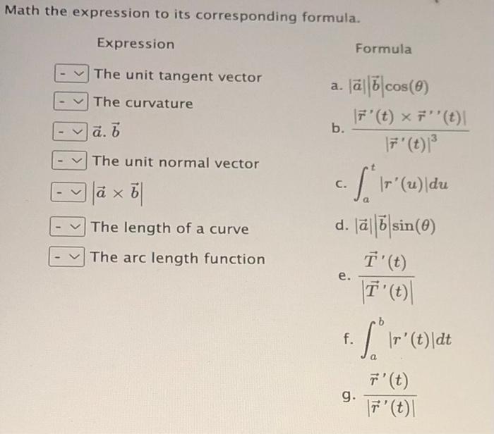 Solved match the equation with the name. please answer the | Chegg.com