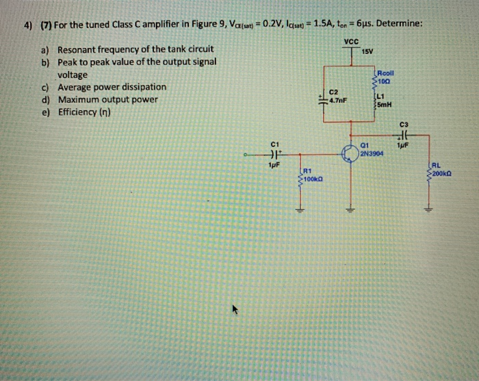 class c tuned amplifier experiment