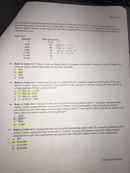 Solved can you answer 36, and 37 and do the MATH and give | Chegg.com
