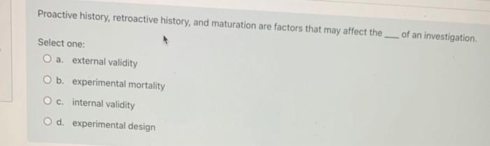 Solved Proactive history, retroactive history, and | Chegg.com