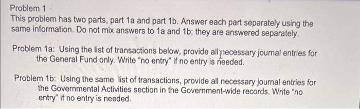 Solved Problem 1 This Problem Has Two Parts, Part 1a And | Chegg.com