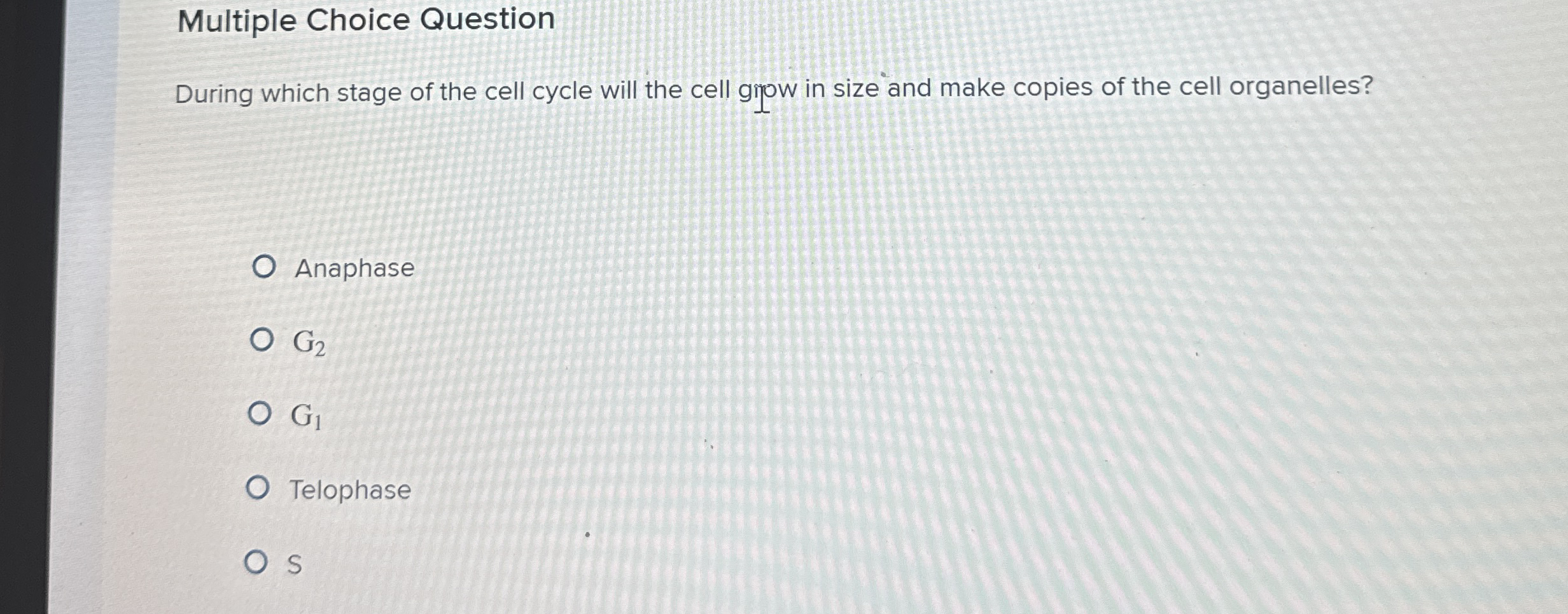 [Solved] Multiple Choice Question During which stage of the