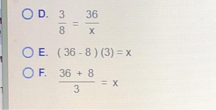 Solved There are 36 students in a math class Throw-cighths | Chegg.com