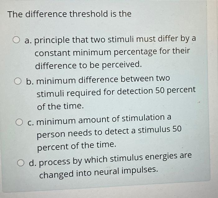 difference threshold