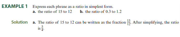 Solved Express Each Phrase As A Ratio In Simplest Form Se Chegg