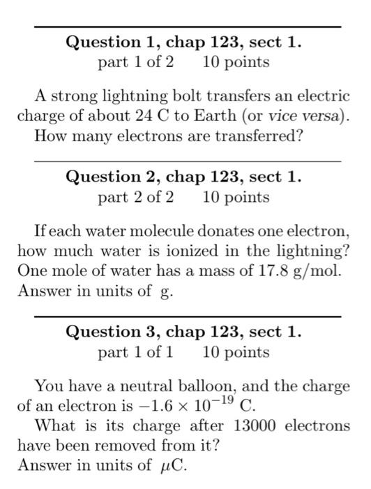 Solved Question 1, chap 123, sect 1. part 1 of 2 10 points A