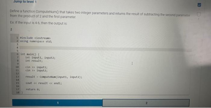 Solved Define A Function ComputeNum0 That Takes Two Integer | Chegg.com