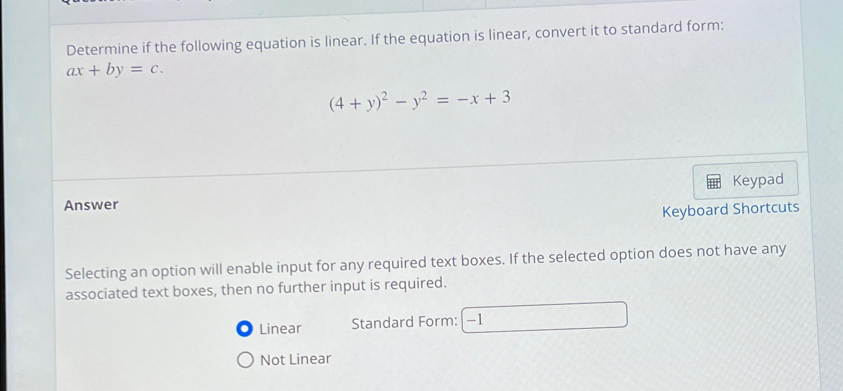 solved-determine-if-the-following-equation-is-linear-if-the-chegg