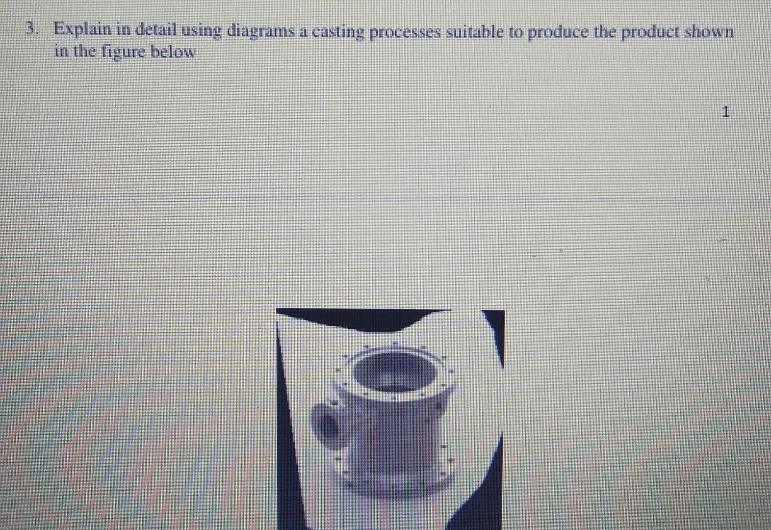 Solved Explain in detail using diagrams a casting processes | Chegg.com