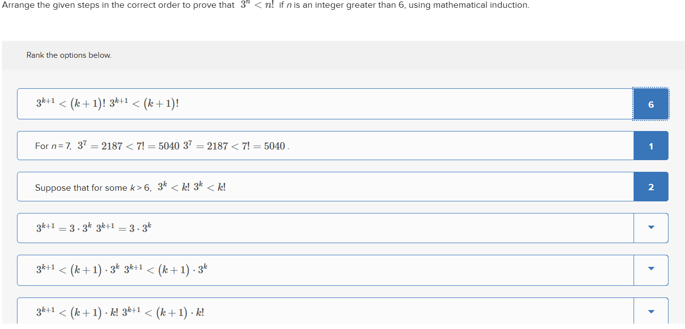 Solved Arrange the given steps in ﻿the correct order to | Chegg.com