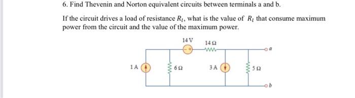 Solved 8. (a) Find the Thevenin equivalent circuit between | Chegg.com