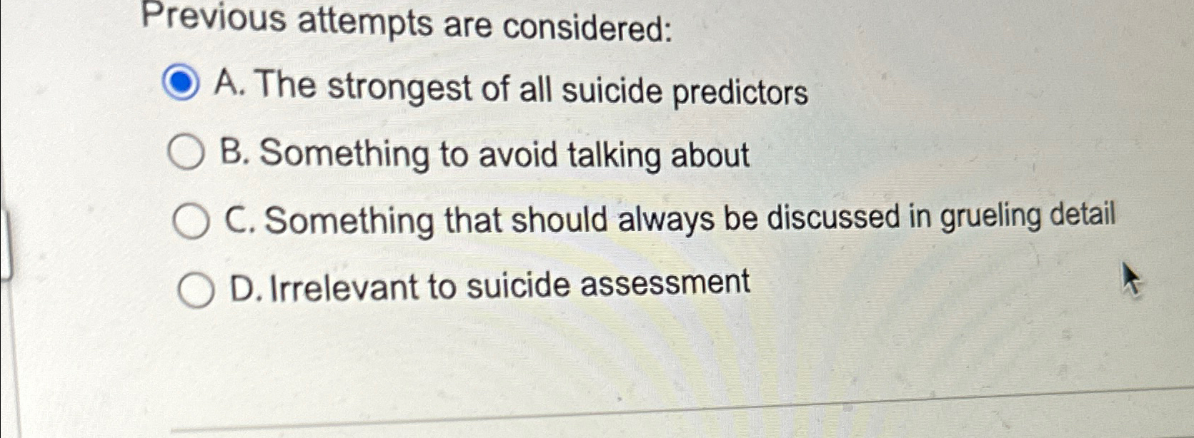 Solved Previous attempts are considered:A. ﻿The strongest of | Chegg.com