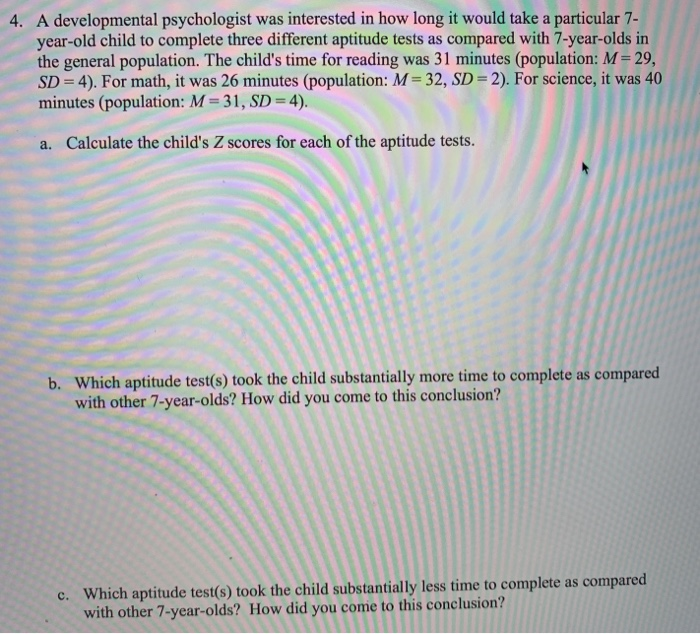 solved-4-a-developmental-psychologist-was-interested-in-how-chegg