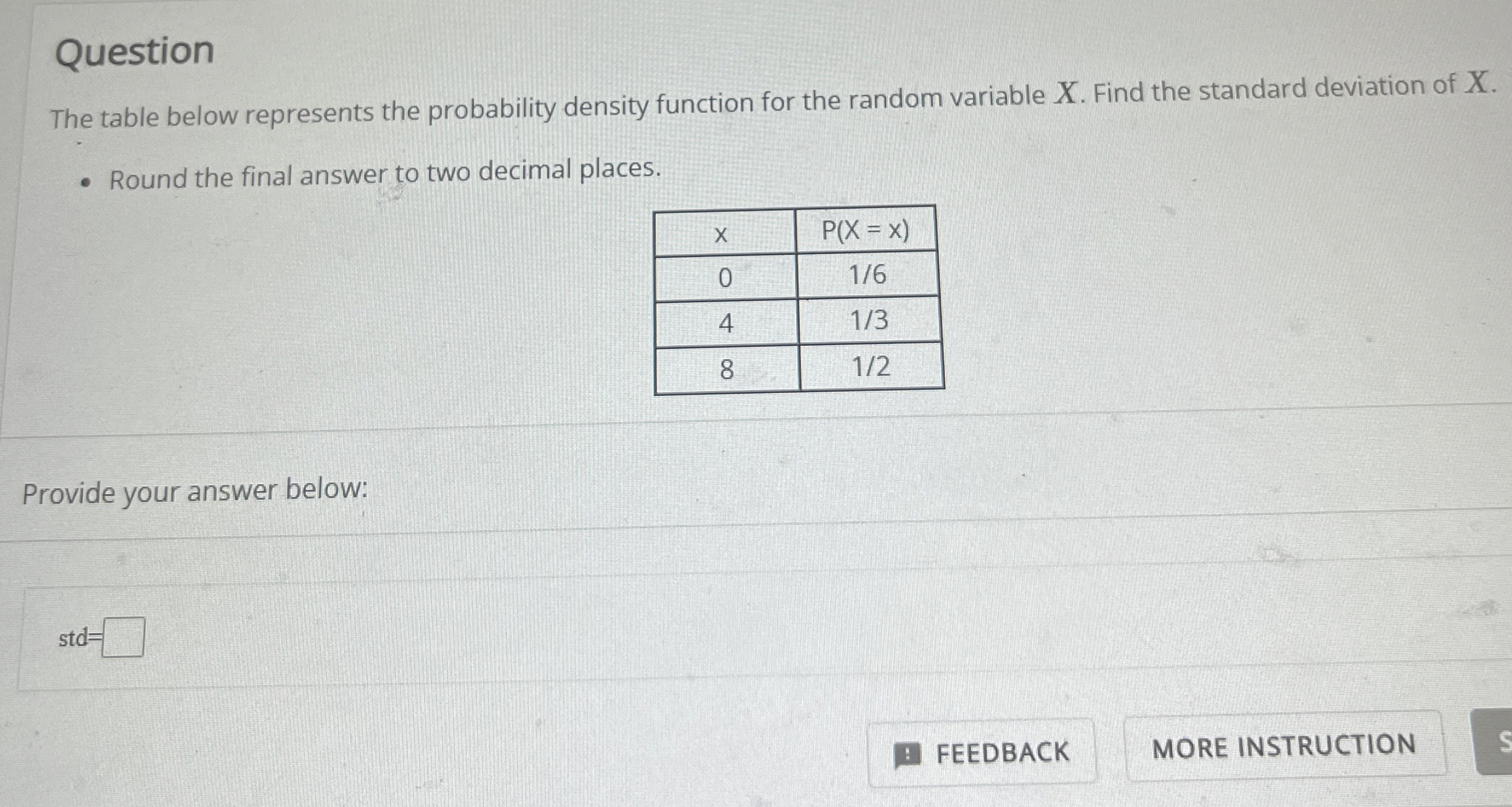Solved QuestionThe table below represents the probability