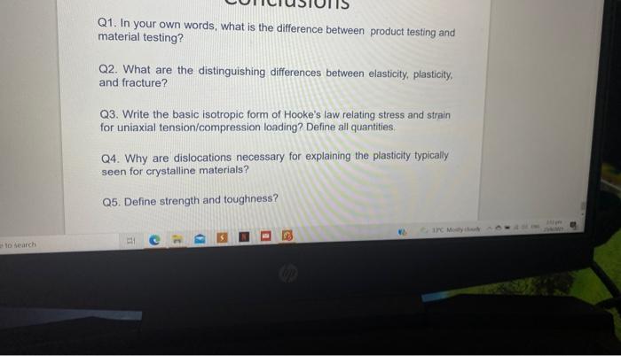 Solved Q1. In your own words, what is the difference between | Chegg.com