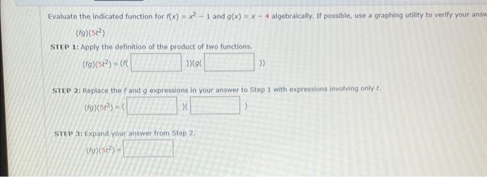 Solved Evaluate the indicated function for f(x)=x2−1 and | Chegg.com