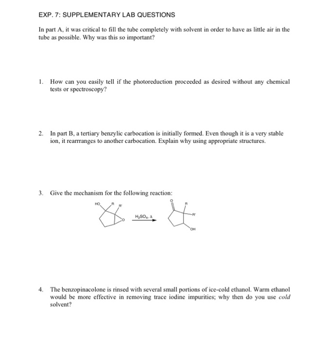 Solved EXP. 7: SUPPLEMENTARY LAB QUESTIONS In part A, it was | Chegg.com