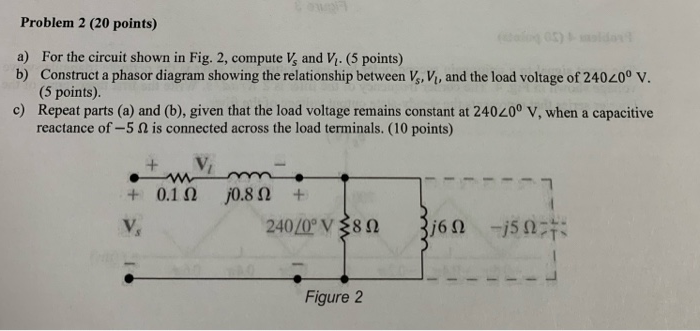 Solved Problem 2 (20 points) a) For the circuit shown in | Chegg.com