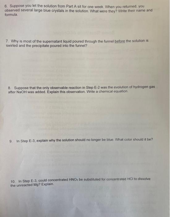 Solved 1. Mass (g) Of The Cu Sample Used 2. Mass (g) Of The 