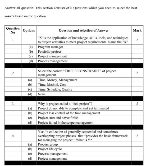 Solved Answer all question. This section consists of 6 | Chegg.com