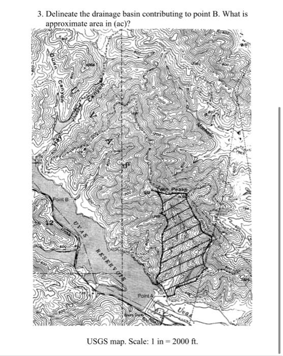 Solved 1. Delineate watershed boundary for the location of