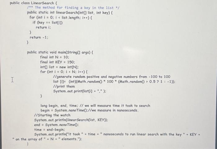Solved Run the initial program 5 times, record your times, | Chegg.com