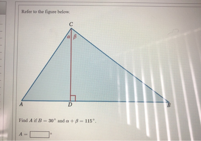 Solved Refer To The Figure Below. C La B A D B Find A If B = | Chegg.com