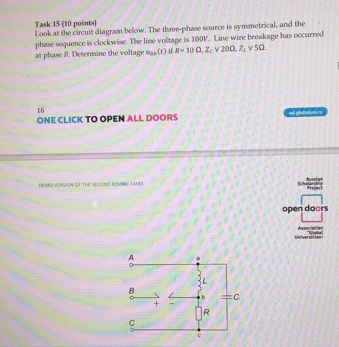 Solved Task 15 (10 points) Look at the circuit diagram | Chegg.com