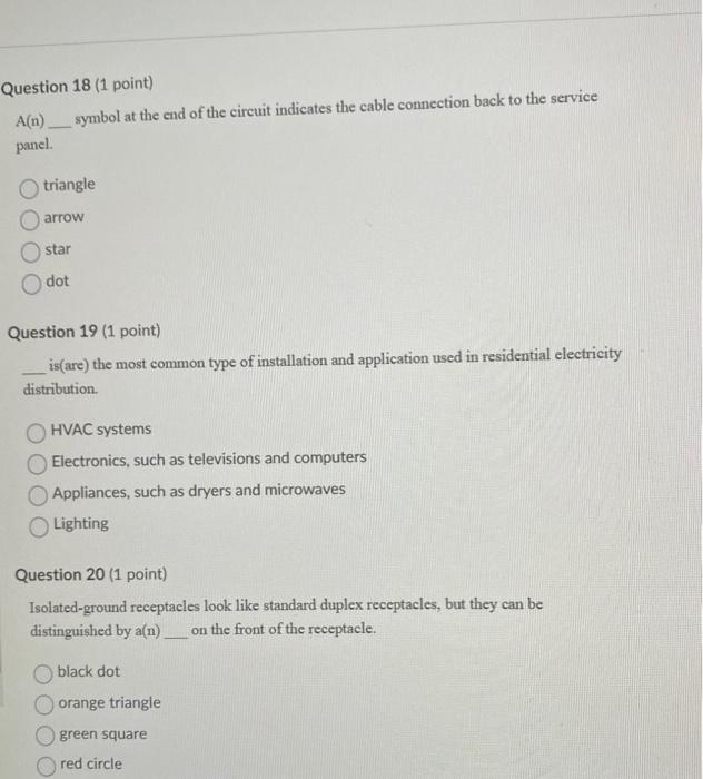 Solved Question 15 (1 point) Always connect the test lead of