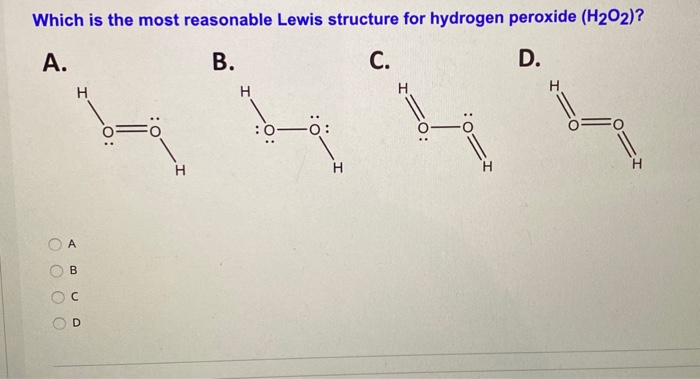 Solved Which is the most reasonable Lewis structure for | Chegg.com